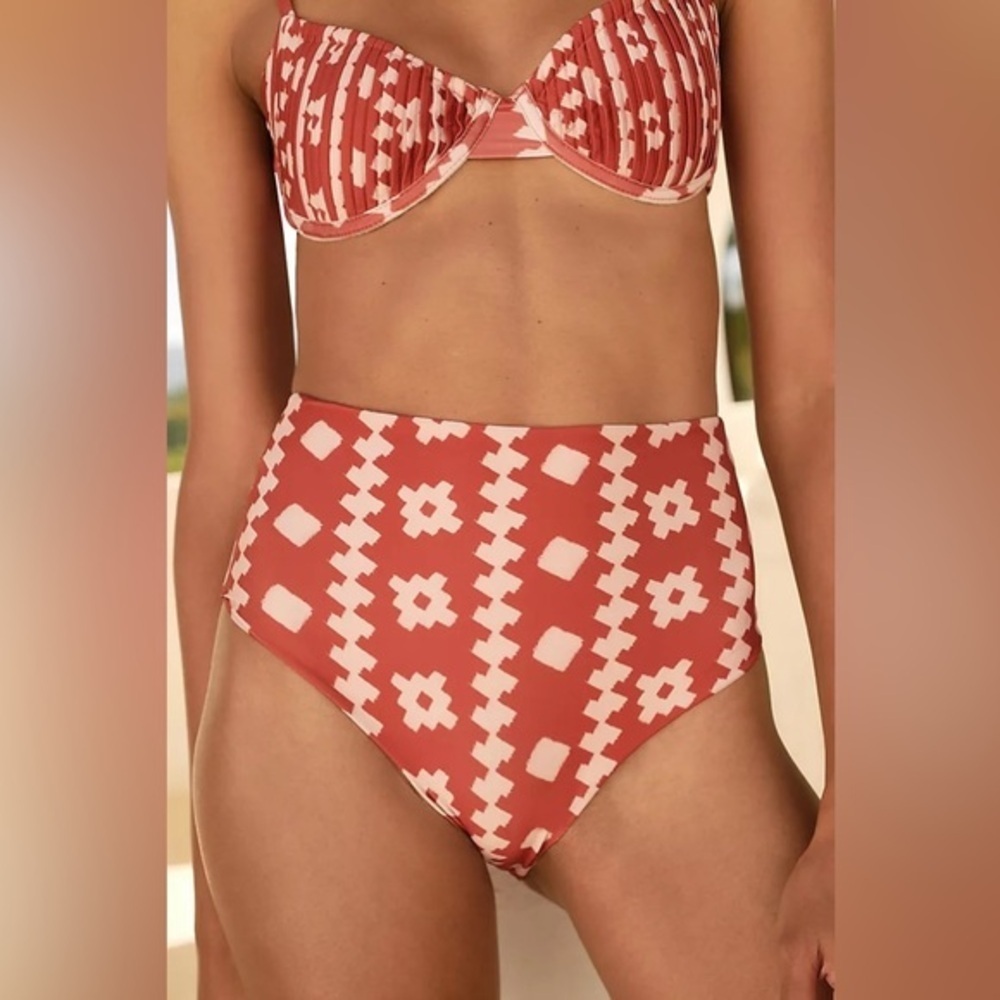 Anthropologie Encantadore Rose Terraguer Bikini Bottom S
